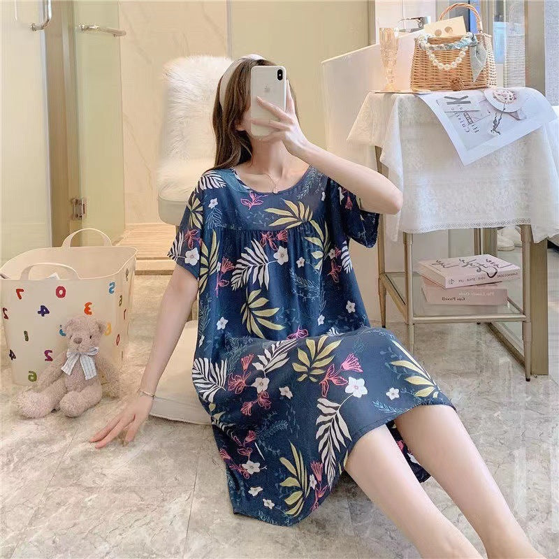 Women's printed nightgown