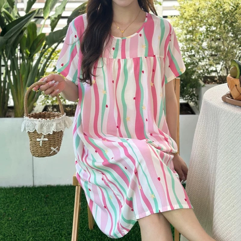 Women's printed nightgown