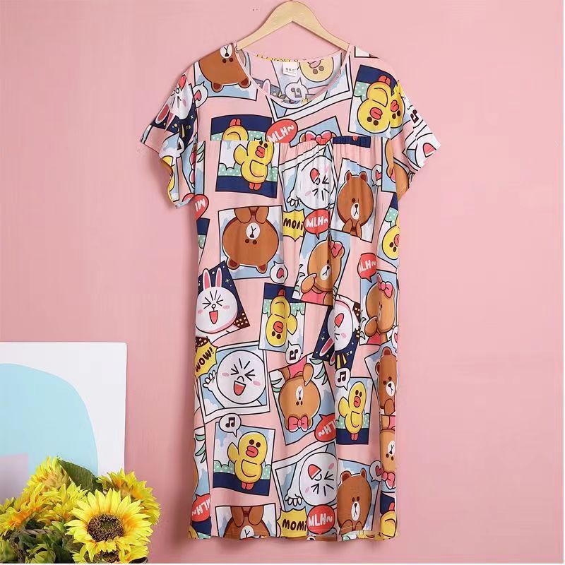 Women's printed nightgown