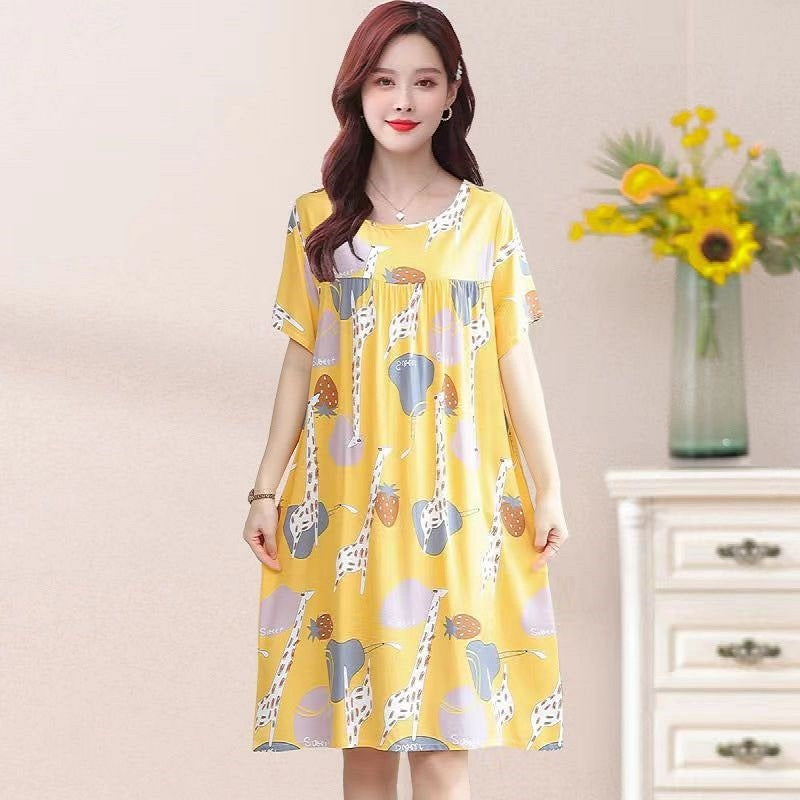 Women's printed nightgown