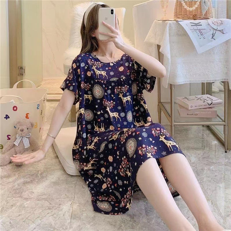 Women's printed nightgown