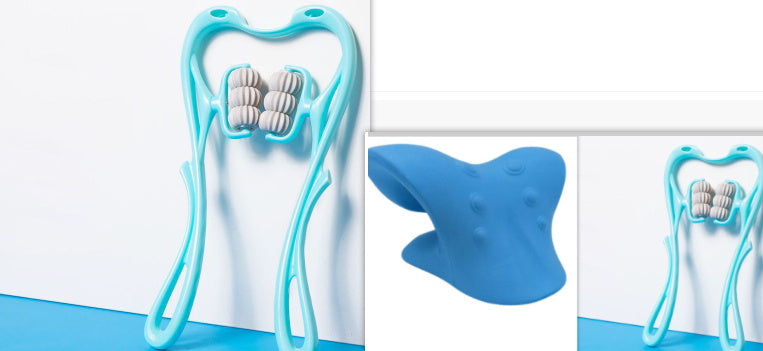 Manual Six-Wheel Neck Massager – Multifunctional Roller Tool for Pain Relief, Relaxation & Muscle Massage Therapy