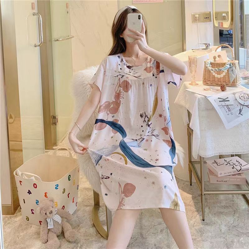 Women's printed nightgown