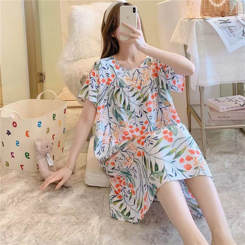 Women's printed nightgown