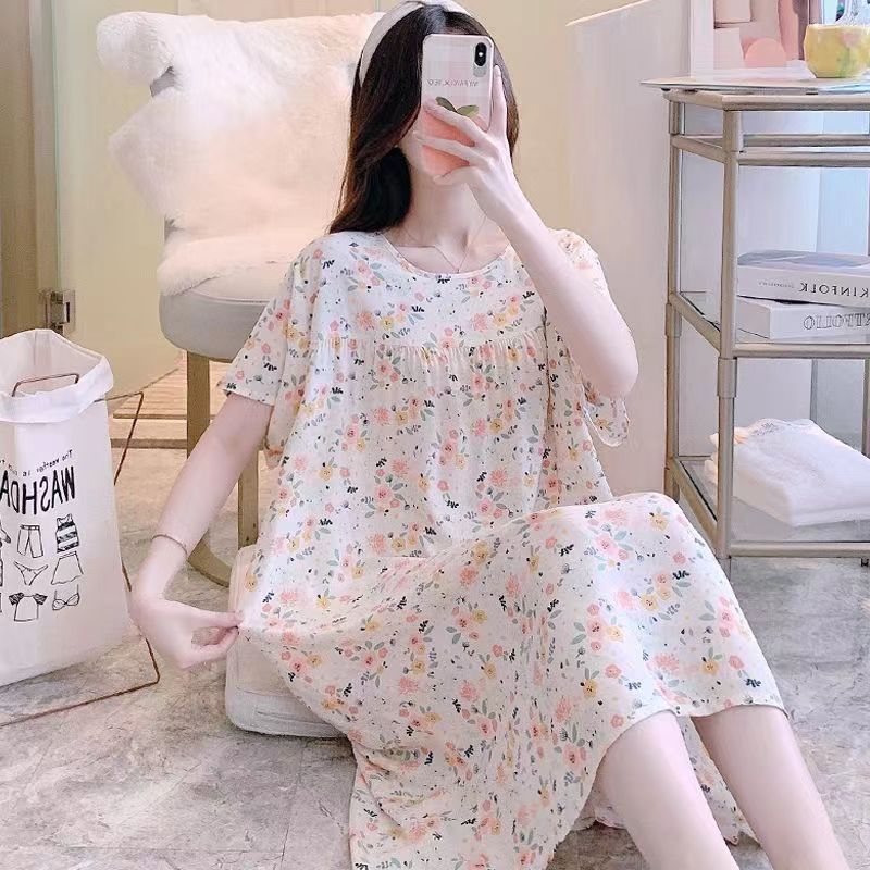 Women's printed nightgown