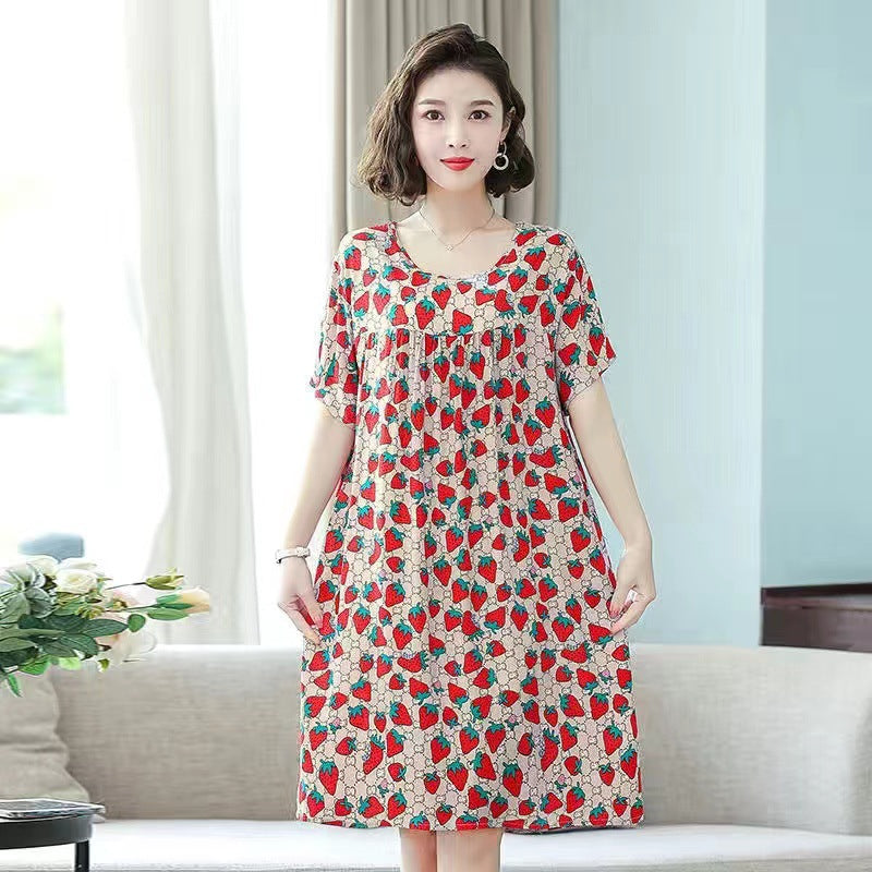 Women's printed nightgown