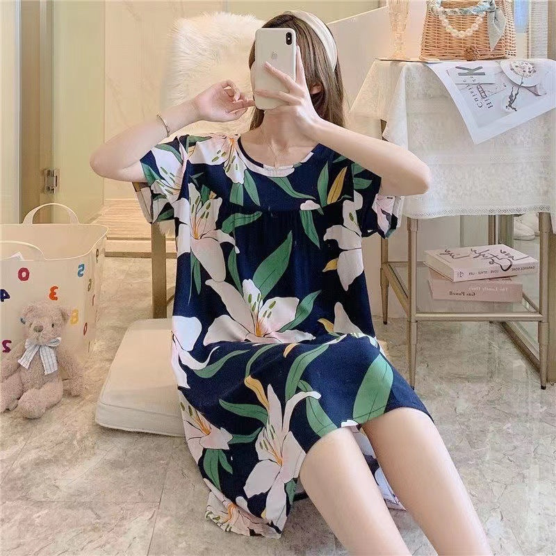 Women's printed nightgown