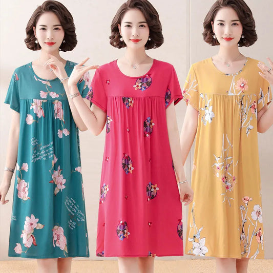 Women's printed nightgown